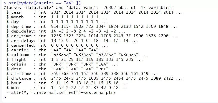 R语言学习笔记之——数据处理神器data.table